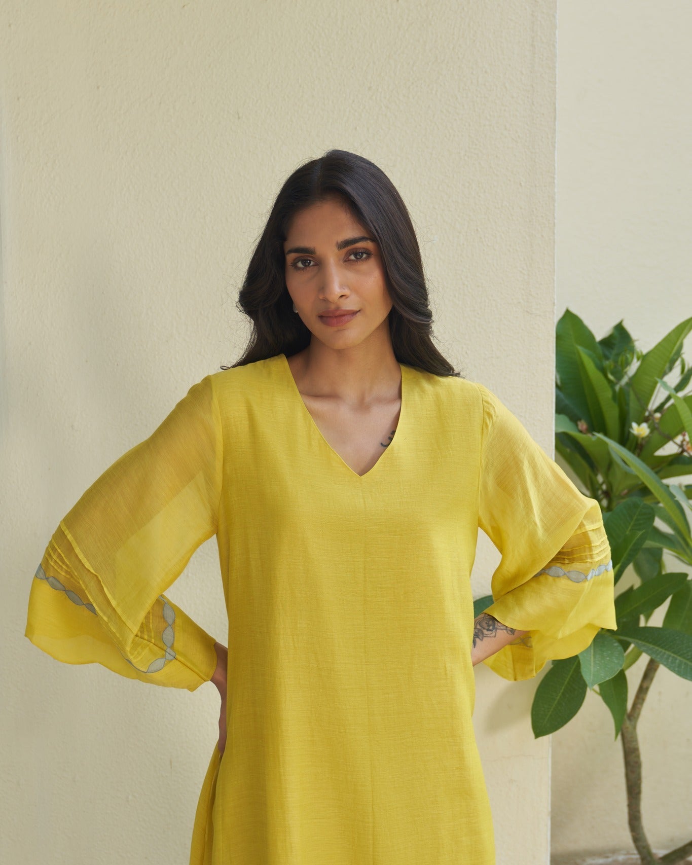 "Midnight Mustard Cotton Charm"