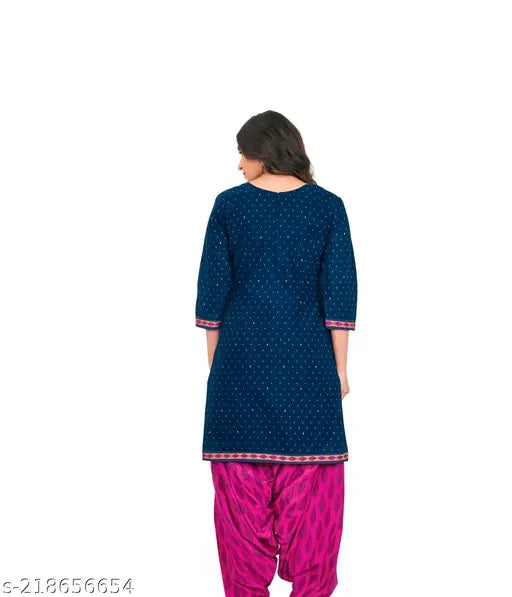 Pranjul 100% Cotton Patiala Suit Set with Dupatta – Elegant Printed Design