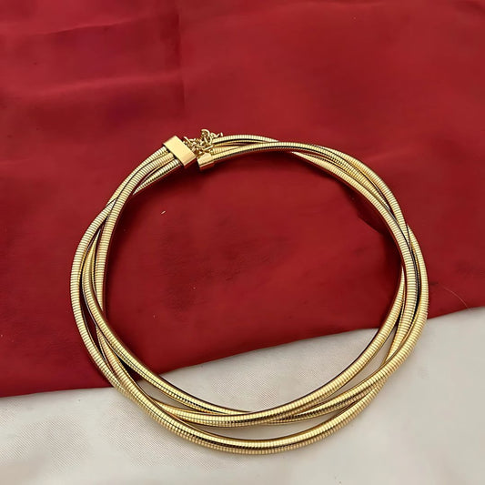 Bold Elegance Gold‑Plated Statement Necklace