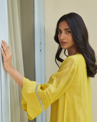 "Midnight Mustard Cotton Charm"