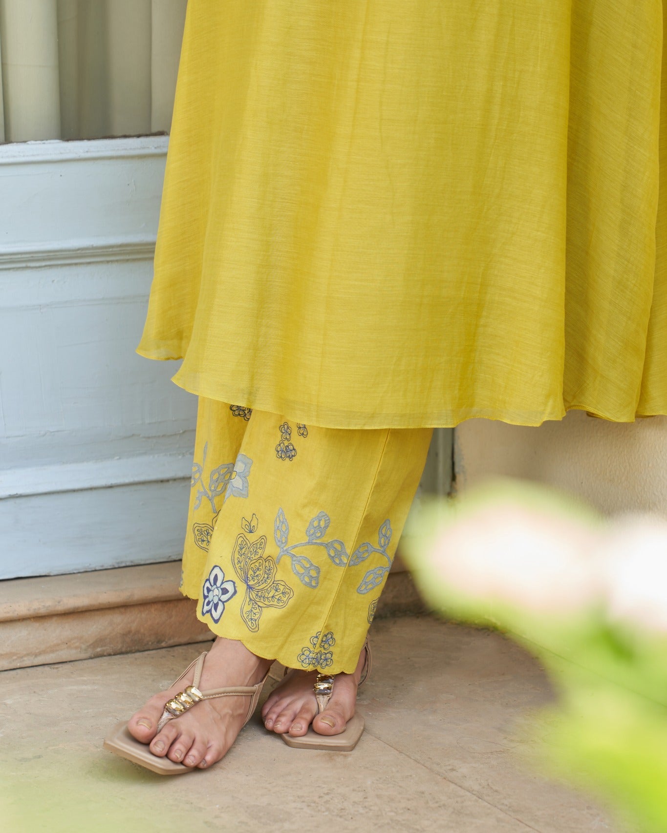 "Midnight Mustard Cotton Charm"