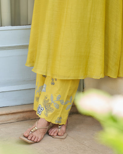 "Midnight Mustard Cotton Charm"