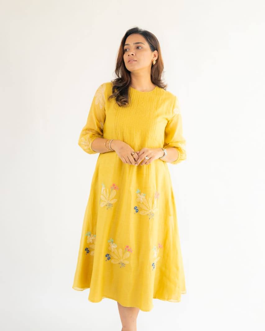 "Midnight Mustard Cotton Charm"