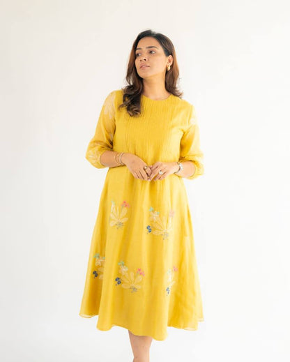 "Midnight Mustard Cotton Charm"