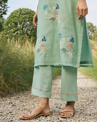 "Ivory Meadow Cotton Elegance"