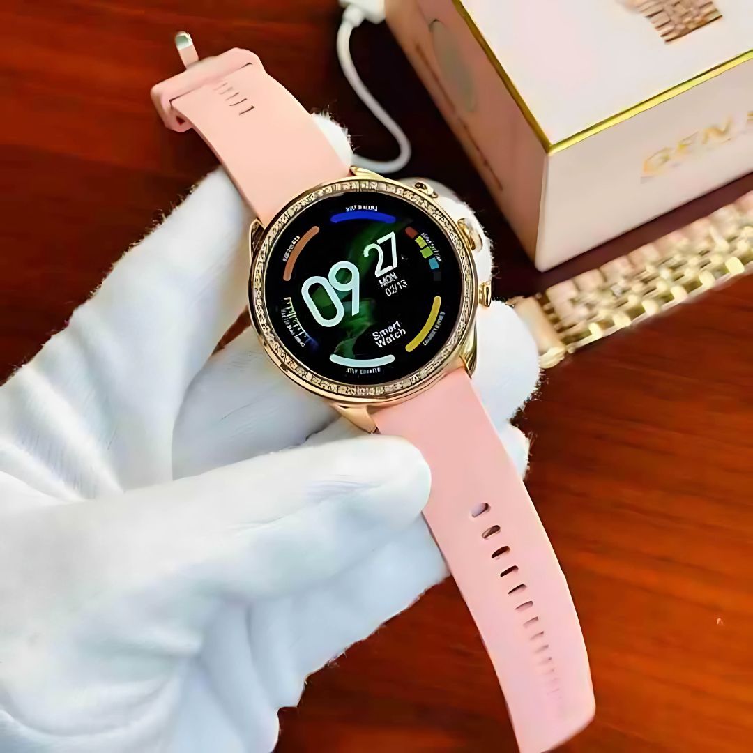 Gen9 Diamond‑Strap HD Display Smartwatch – Bluetooth Calling, Notifications, Fitness & Sleep Tracker