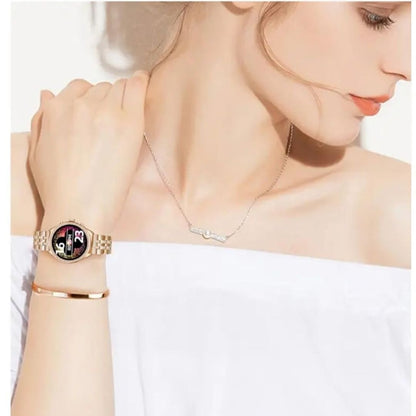 Gen9 Diamond‑Strap HD Display Smartwatch – Bluetooth Calling, Notifications, Fitness & Sleep Tracker